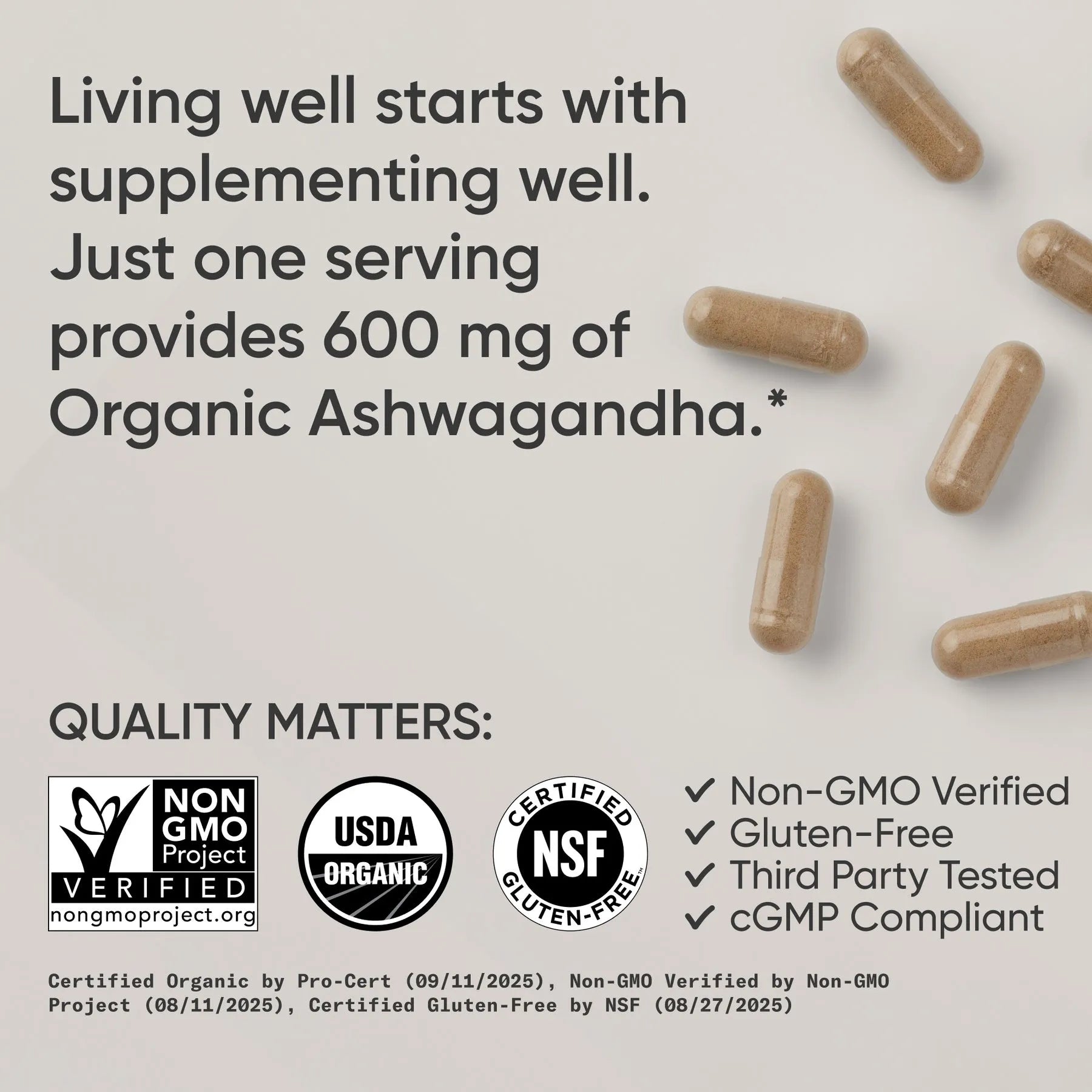 600 MG / 90 Organic Veggie Capsules