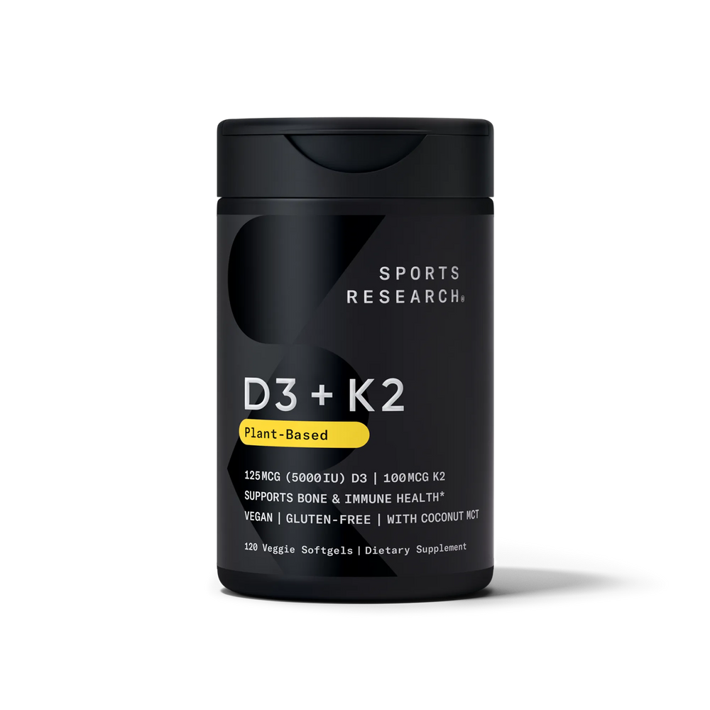 125 MCG (5000 IU) D3 / 100 MCG K2 / 120 Plantgel™ Capsules