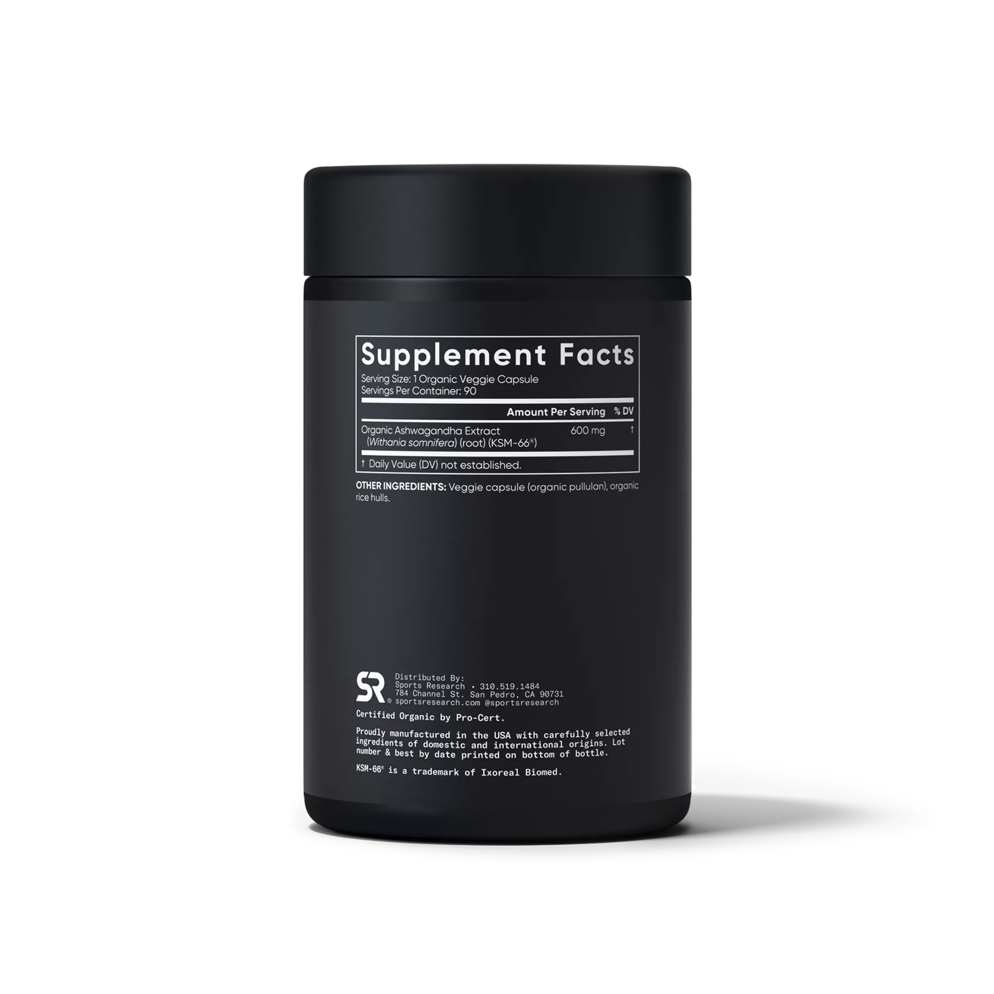 600 MG / 90 Organic Veggie Capsules